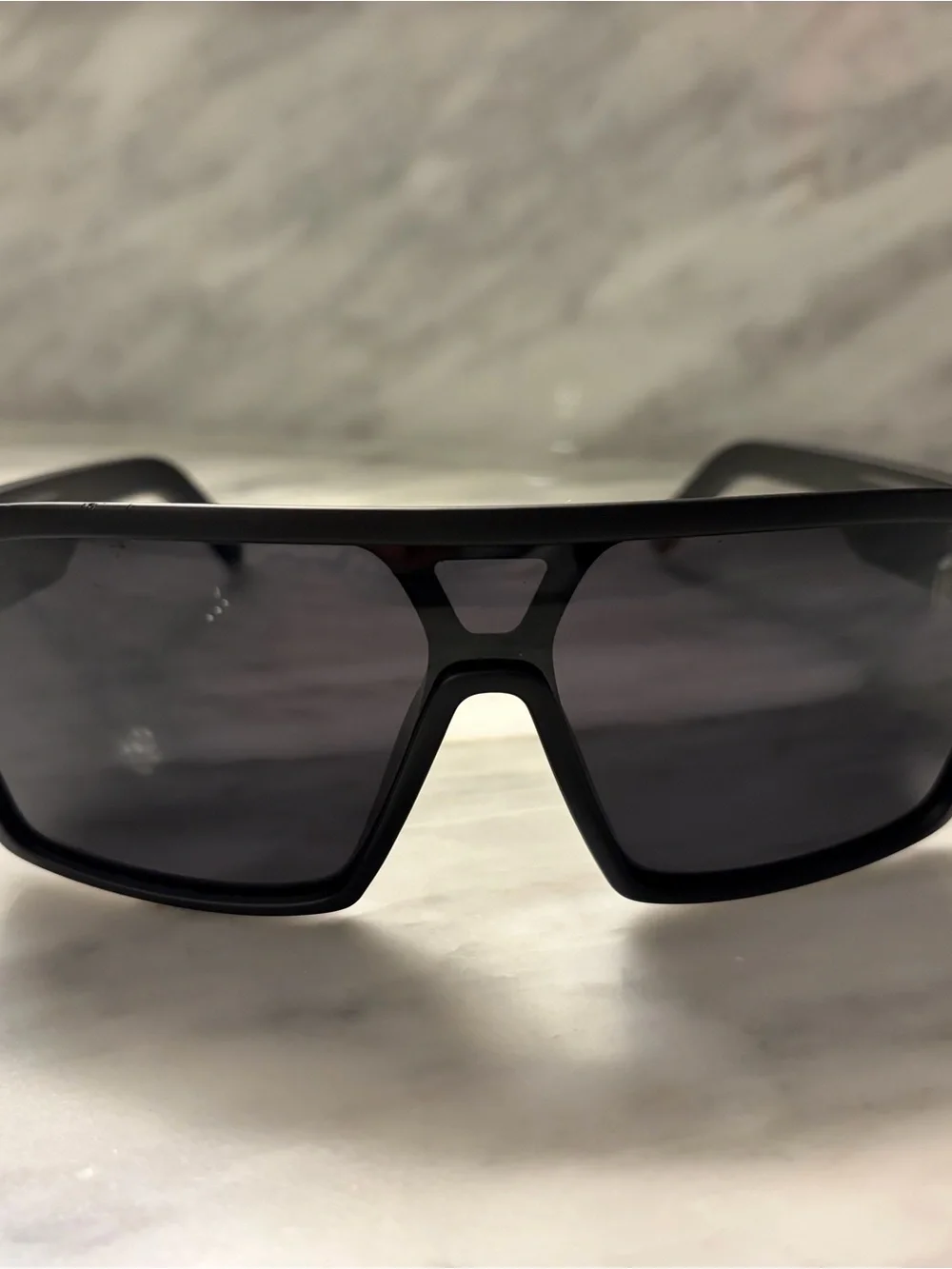 Neven Slater Black Shield Sunglasses - Sport Wraparound Style